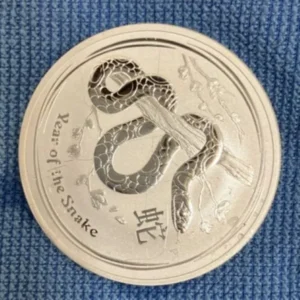 オーストラリア　干支ヘビ銀貨　2オンス